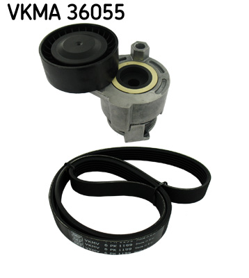 SKF VKMA 36055 Hosszbordásszíj+ görgő, szíjkészlet